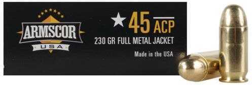 Armscor 45 ACP Full Metal jacket 230 Grain Ammunition, 50 Rounds Per Box Md: FAC4512N